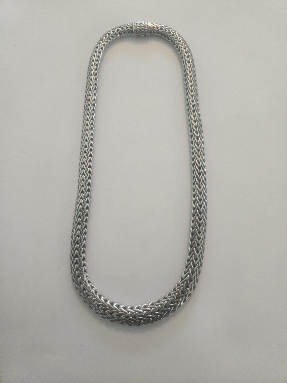 Designer John Hardy Sterling silver graduated necklace